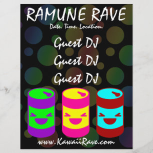 Kawaii Ramune Rave Custom Flyer