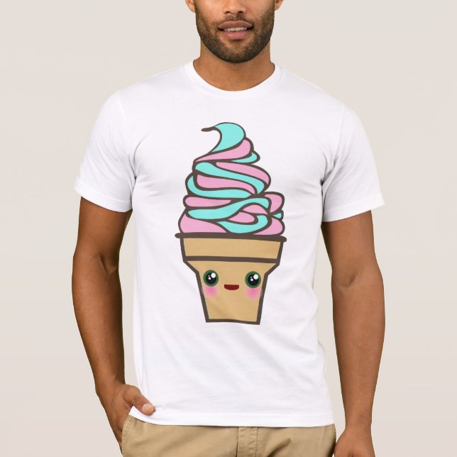 Kawaii Rave Ice Cream Cone T-Shirt (Front)