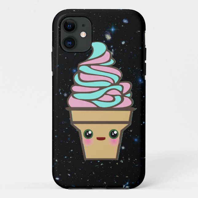 Kawaii Rave Ice Cream In Space Case-Mate iPhone Case (Back)