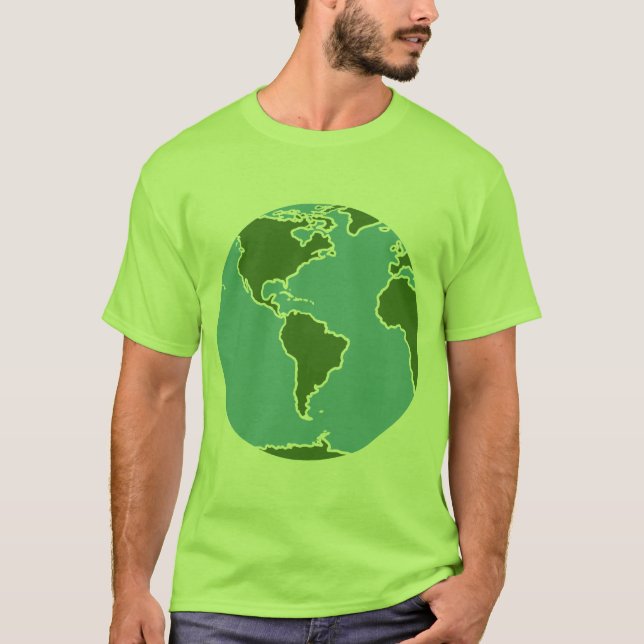 Kawaii Rave Planet Earth T-Shirt (Front)