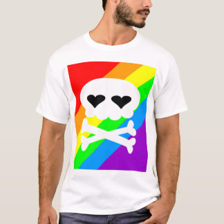 Kawaii Rave Skull Rainbow T-Shirt
