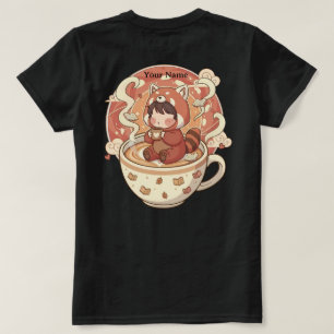 Kawaii Red Panda Brew Women's Cotton Tee