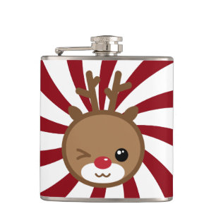 Kawaii Reindeer Flask
