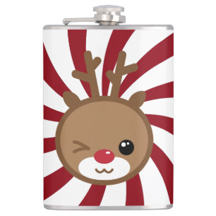 Kawaii Reindeer Flask