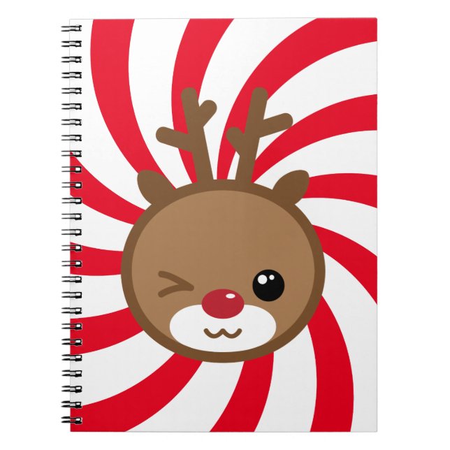 Kawaii Reindeer Notebook (Front)