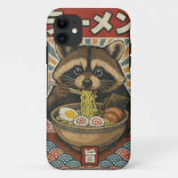 Kawaii Retro Vintage Japanese Slurping Ramen Racco