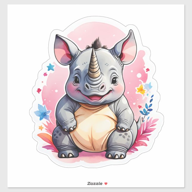 Kawaii Rhino (Sheet)