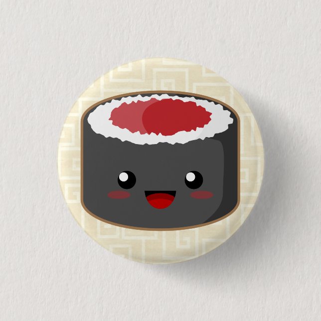 Kawaii Roll 3 Cm Round Badge (Front)