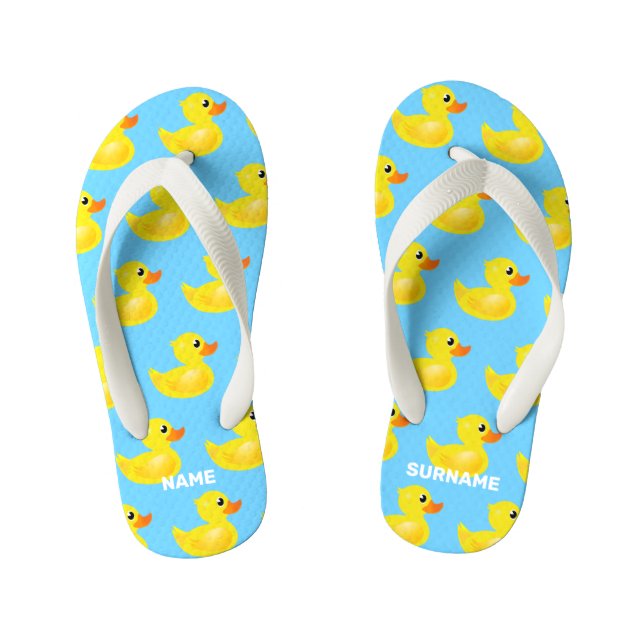 Kawaii Rubber Ducks Kid's Jandals (Footbed)