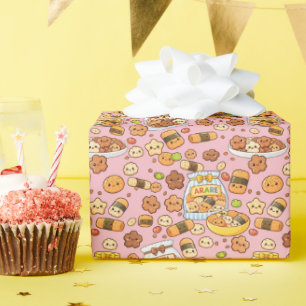 Kawaii Sakura Arare kakimochi Wrapping Paper
