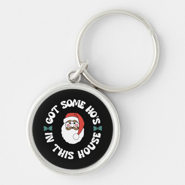Kawaii Santa  Key Ring (Front)
