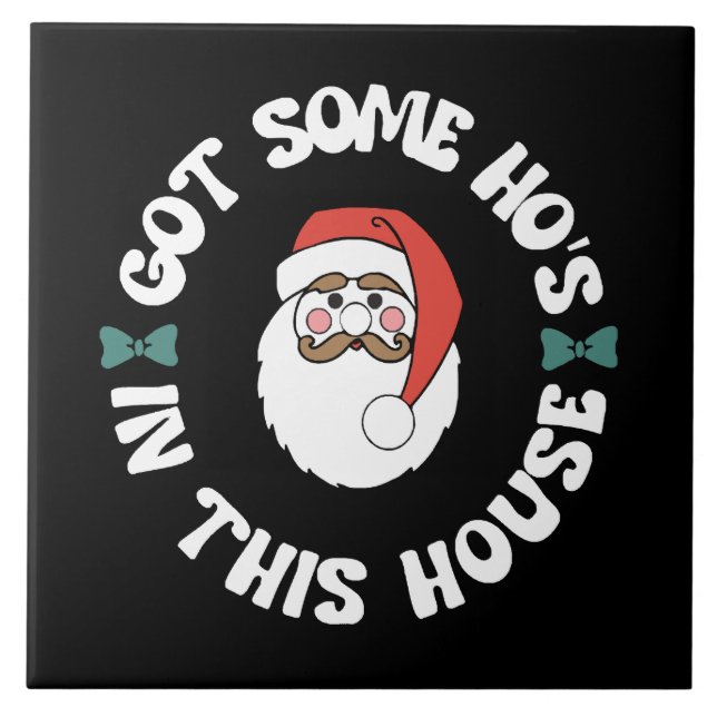 Kawaii Santa  Tile (Front)