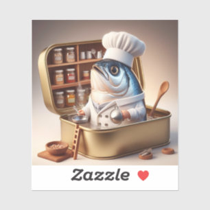  Kawaii Sardine Chef Inside Tiny Kitchen