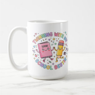  Kawaii School Bestie Twinning Friendship  Coffee Mug