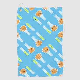 Kawaii Scientist Science Lab Golf Towel