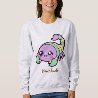 Kawaii Scorpion Cute Pastel Cartoon Sweatshirt