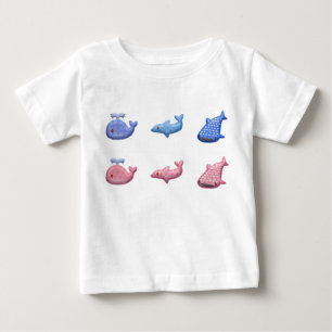 Kawaii Sea Animals Baby T-Shirt