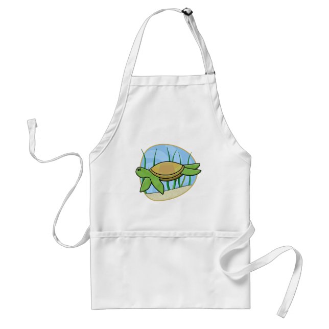 Kawaii Sea Turtle Apron (Front)