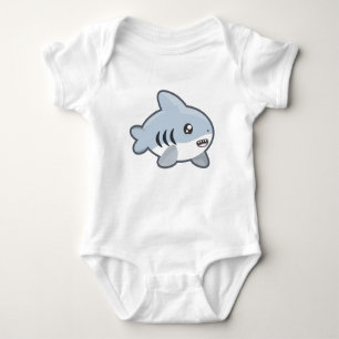 Kawaii Shark Baby Bodysuit