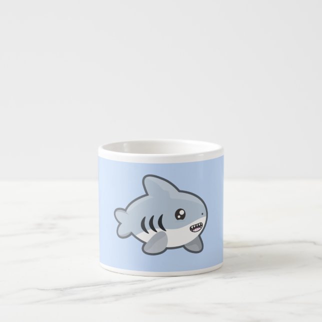 Kawaii Shark Espresso Cup (Front)