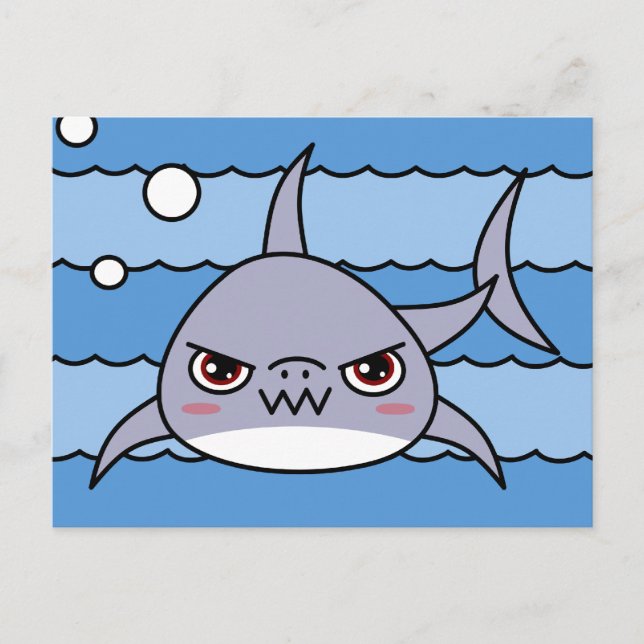 Kawaii Shark Postcard (Front)