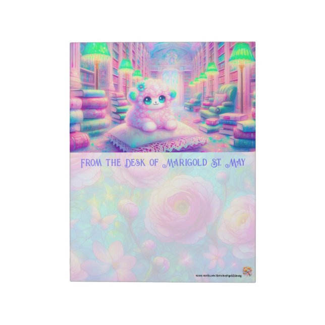 Kawaii Sheep Notepad (Rotated)