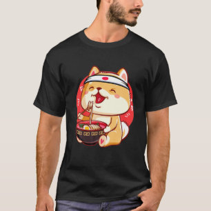 Kawaii Shiba Inu Ramen Cute Japanese Manga Anime D T-Shirt