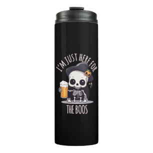 Kawaii Skeleton Halloween Oktoberfest Thermal Tumbler