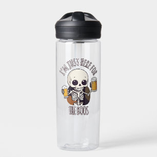 Kawaii Skeleton Halloween Oktoberfest Water Bottle