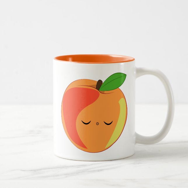 Kawaii Sleepy Lil’ Peach mug (Right)