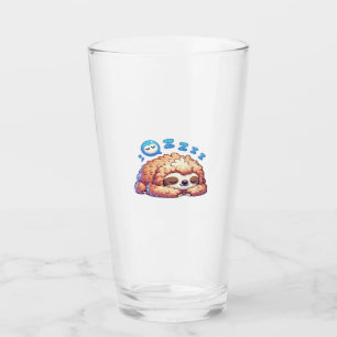 Kawaii Sleepy Sloth Napping Zzz Funny Lazy Animal Glass
