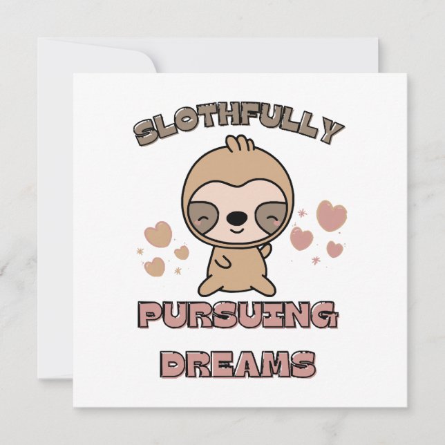 Kawaii Sloth Animal Pun (Front)