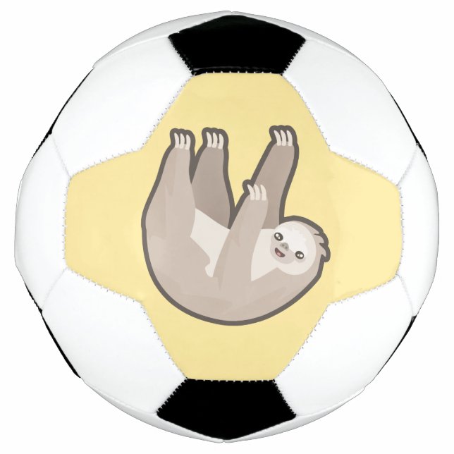 Kawaii Sloth Soccer Ball (Front)