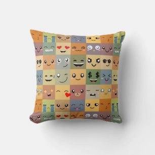 Kawaii Smilies Emoji Fun Cushion
