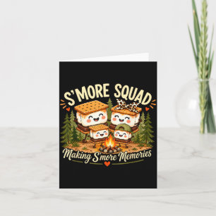 Kawaii Smore Happy Camper Camping Crew Trip Card
