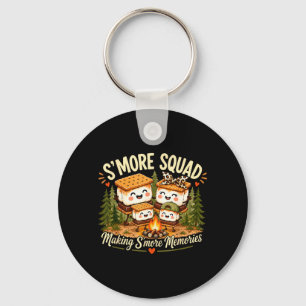 Kawaii Smore Happy Camper Camping Crew Trip Key Ring