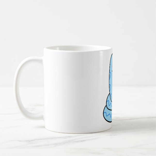 Kawaii Snake Coffee Mug (Left)