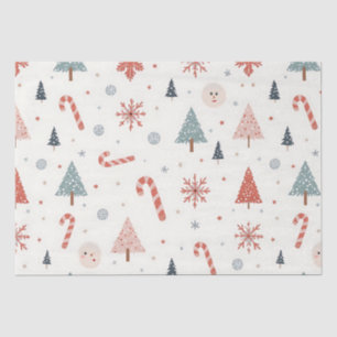 Kawaii Snowflakes pattern Tissue Paper
