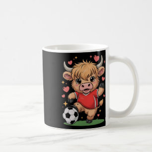 Kawaii Soccer Heifer Just Girl Who Loves Ball Cows Coffee Mug