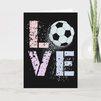 Kawaii Soccer Love Valentine Coaching Mum Kids Clu Card