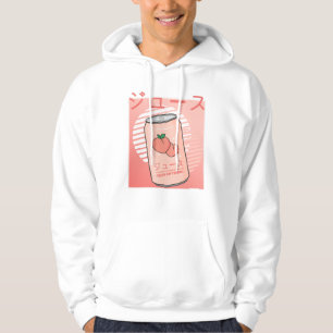 Kawaii Soft Drink Aesthetics Japanese Peach Juice Hoodie