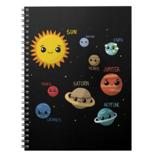 Kawaii Solar System Notebook