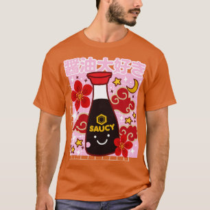 Kawaii Soy Sauce Cute I Love Shoyu Japanese toon T-Shirt