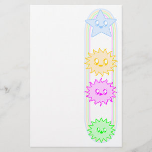 KAWAII SPACEY STARS AND PLASMA SUNS WOW STATIONERY
