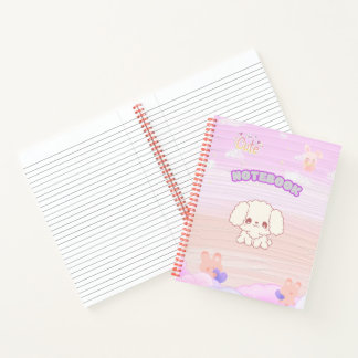 Kawaii Spiral Notebook for Kids