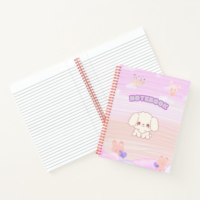 Kawaii Spiral Notebook for Kids (Inside)