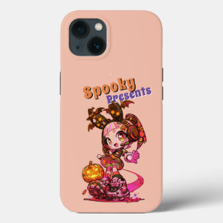 Kawaii Spooky Anime Goth Girl Halloween iPhone 13 Case