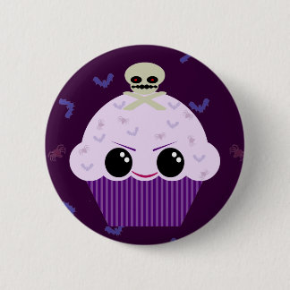 Kawaii Spooky Cupcake Skull Spiders Bats 6 Cm Round Badge