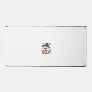 Kawaii Spooky Season Dog � Halloween Pup Classic T Desk Mat