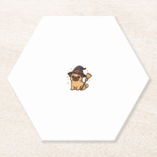 Kawaii Spooky Season Dog � Halloween Pup Classic T Paper Coaster